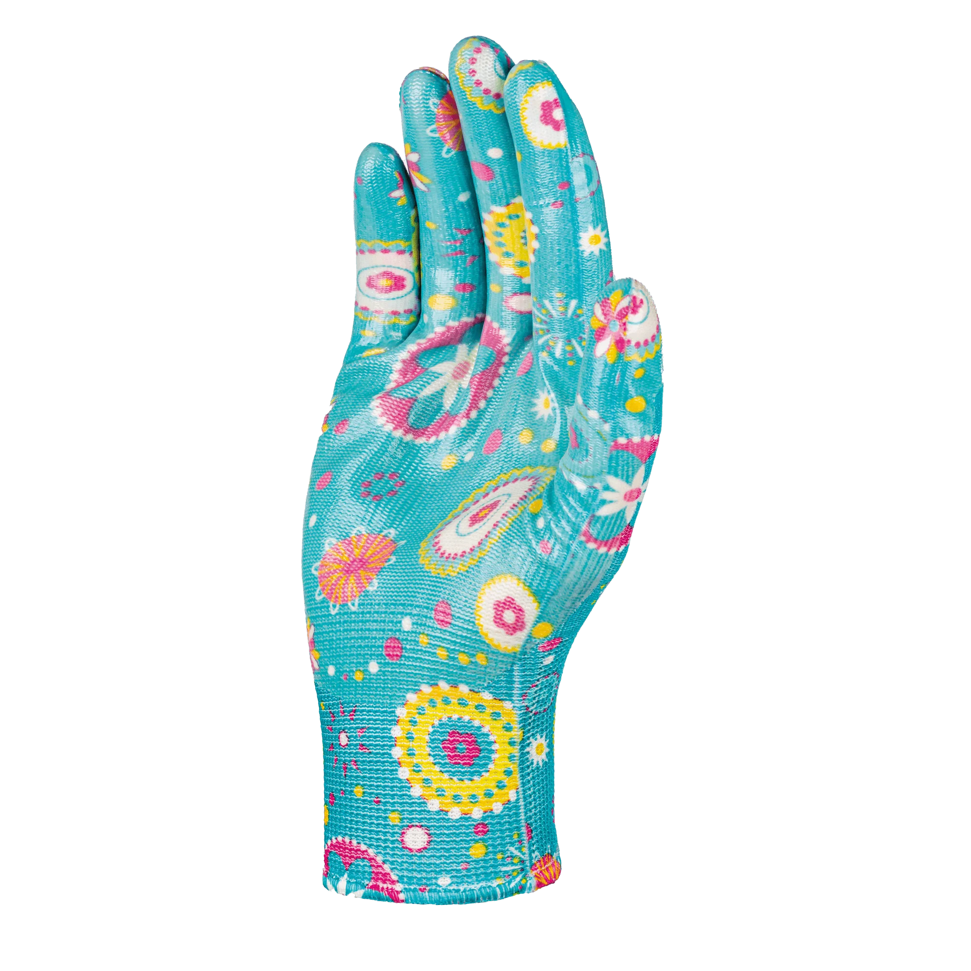BENCHMARK BMG921 Expression Water Resistant Coated Ladies Patterned Gardening Gloves - Image 3