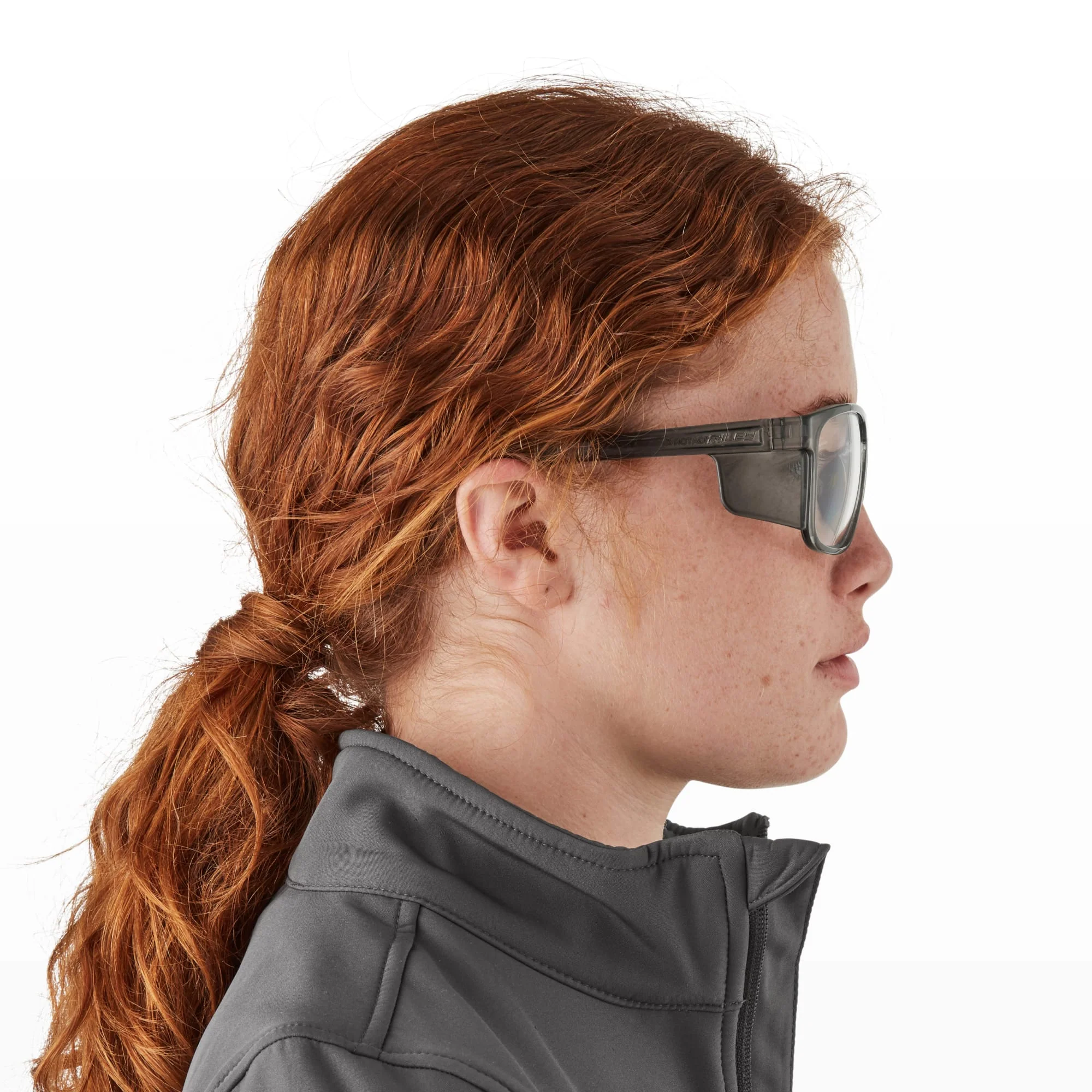 RILEY Navigator X Smoked Frame Safety Glasses with Clear Lens & UV400 Protection - Image 10