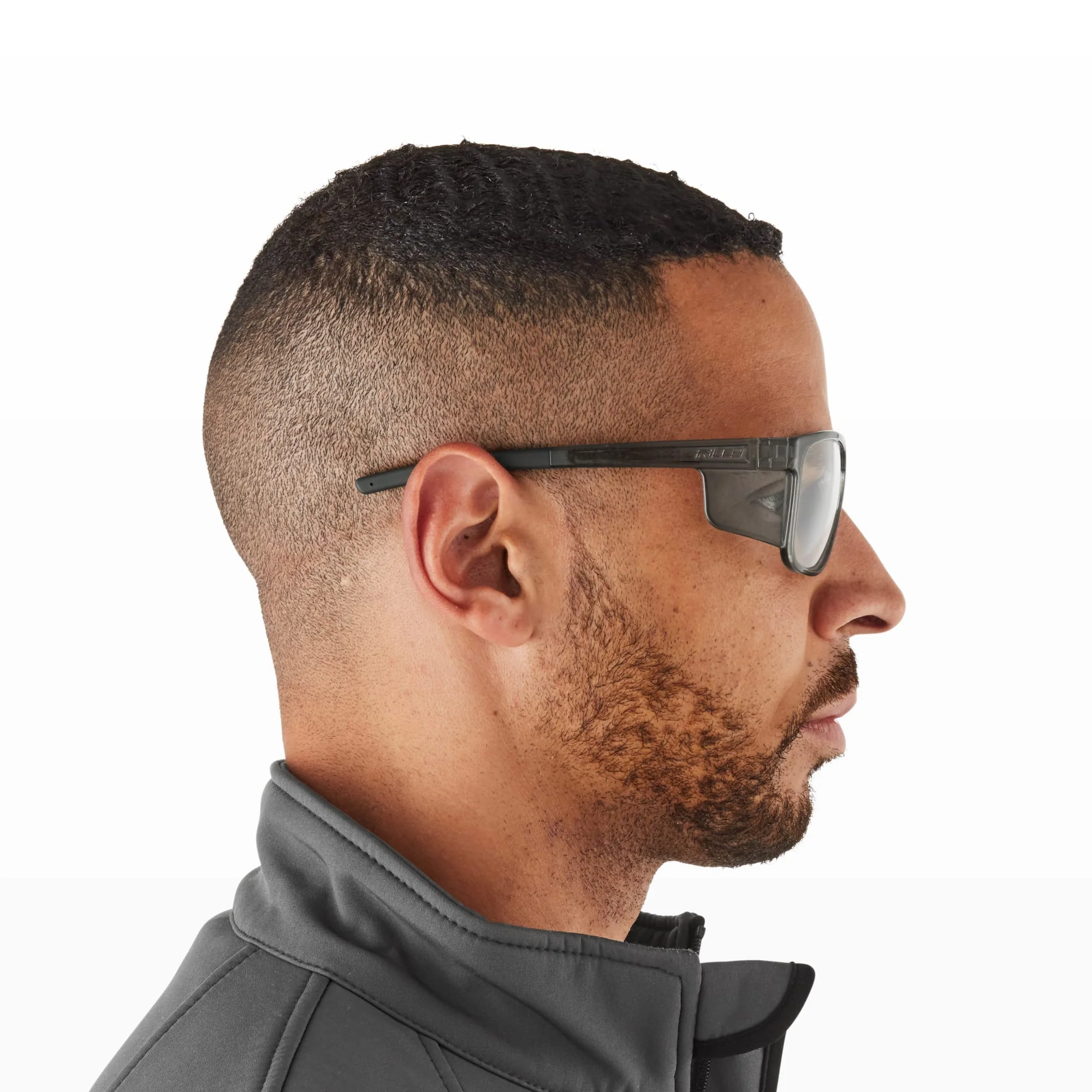 RILEY Navigator X Smoked Frame Safety Glasses with Clear Lens & UV400 Protection - Image 12