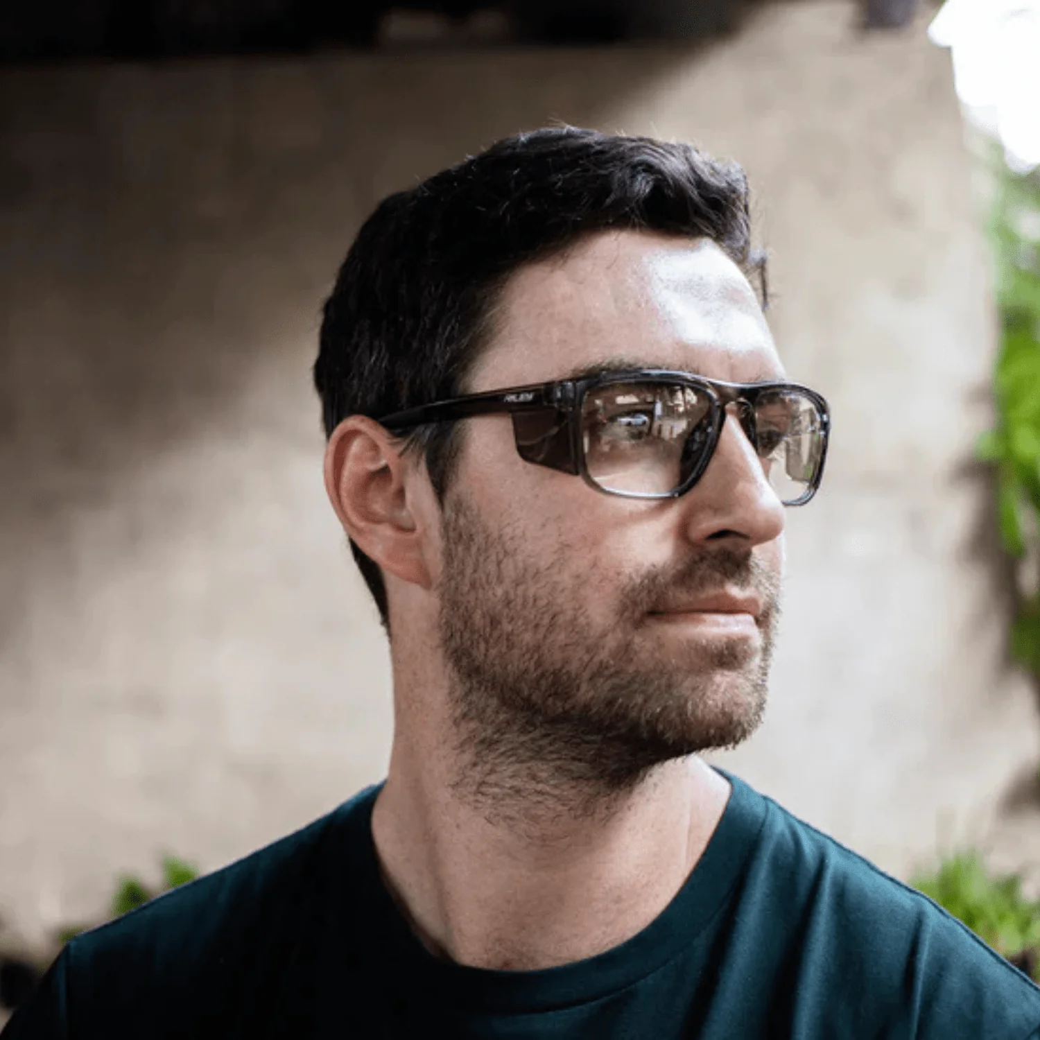 RILEY Navigator X Smoked Frame Safety Glasses with Clear Lens & UV400 Protection - Image 4