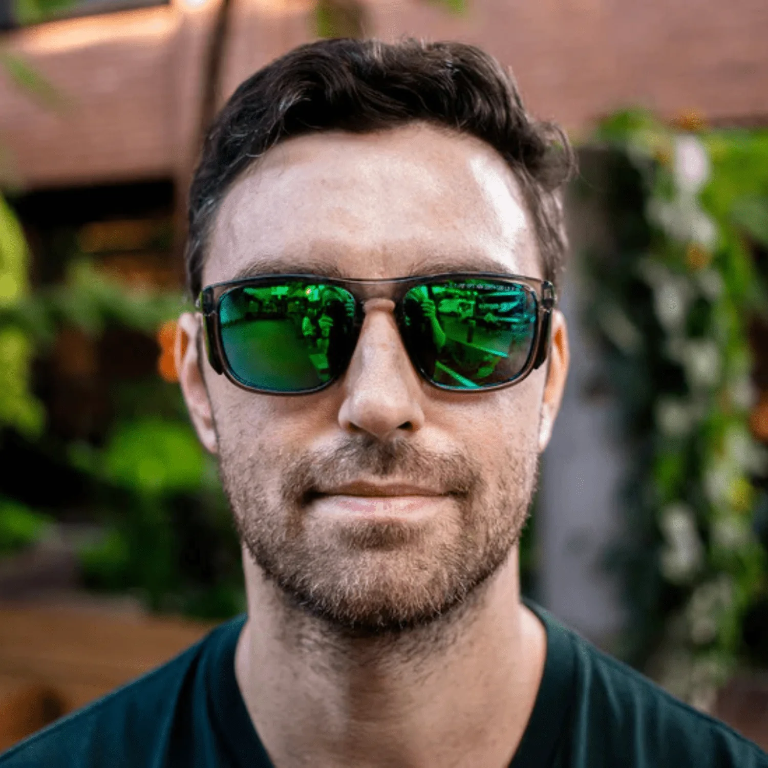 RILEY Navigator X Smoked Frame Safety Sunglasses with Green Mirror Revo Lens - Image 11