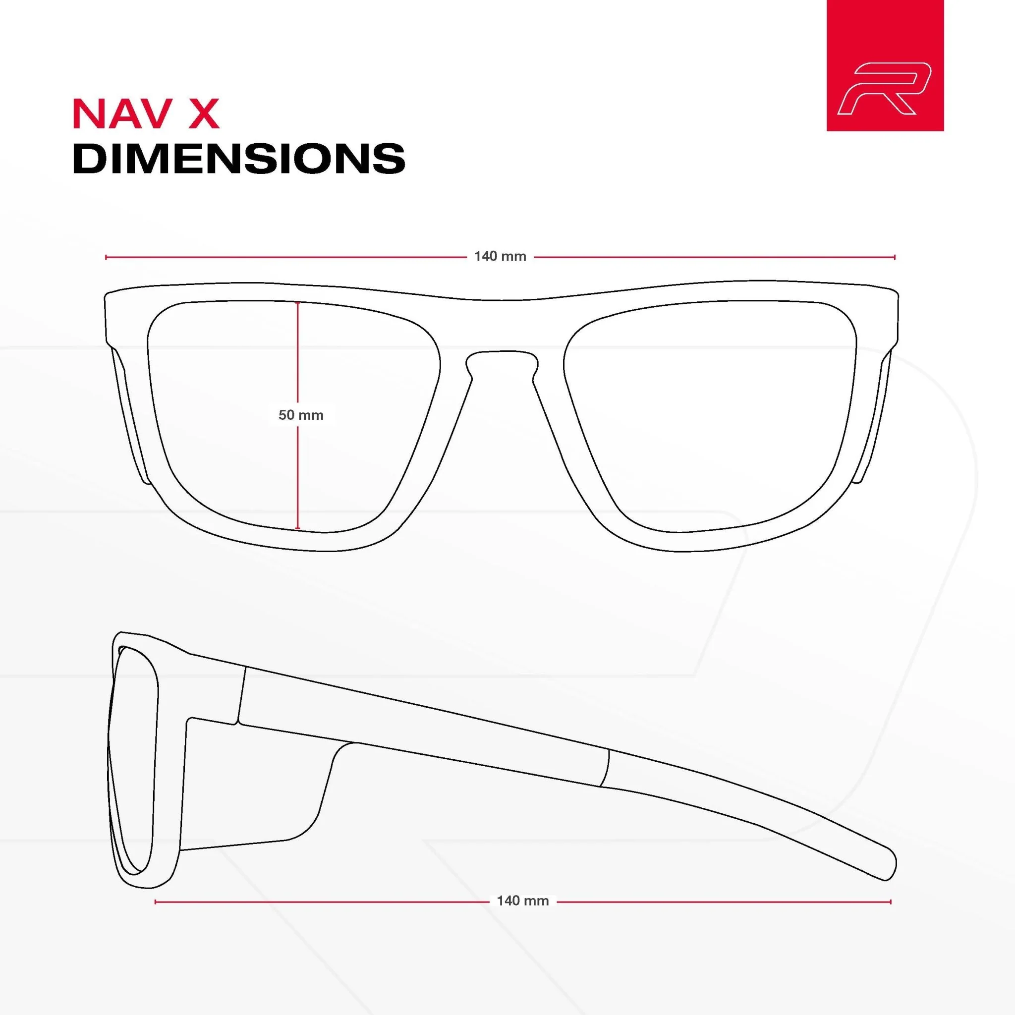 RILEY Navigator X Smoked Frame Safety Sunglasses with Green Mirror Revo Lens - Image 4