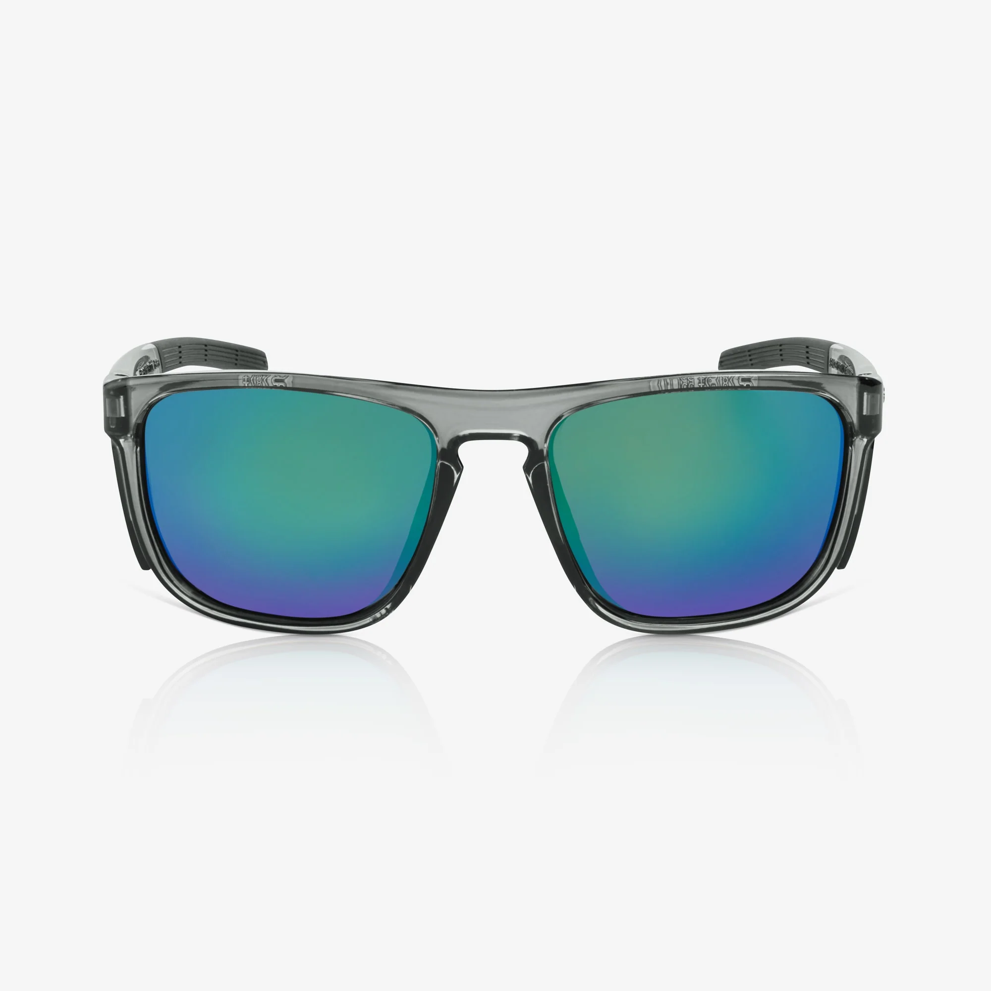 RILEY Navigator X Smoked Frame Safety Sunglasses with Green Mirror Revo Lens - Image 6