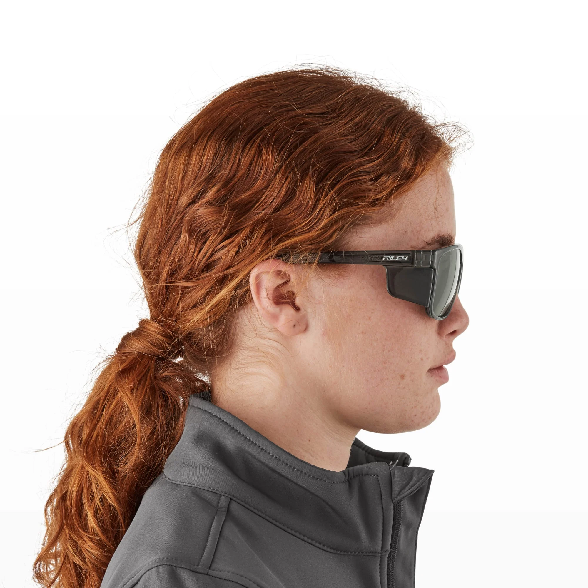 RILEY Navigator X Smoked Frame Safety Sunglasses with Grey Lens - Image 9