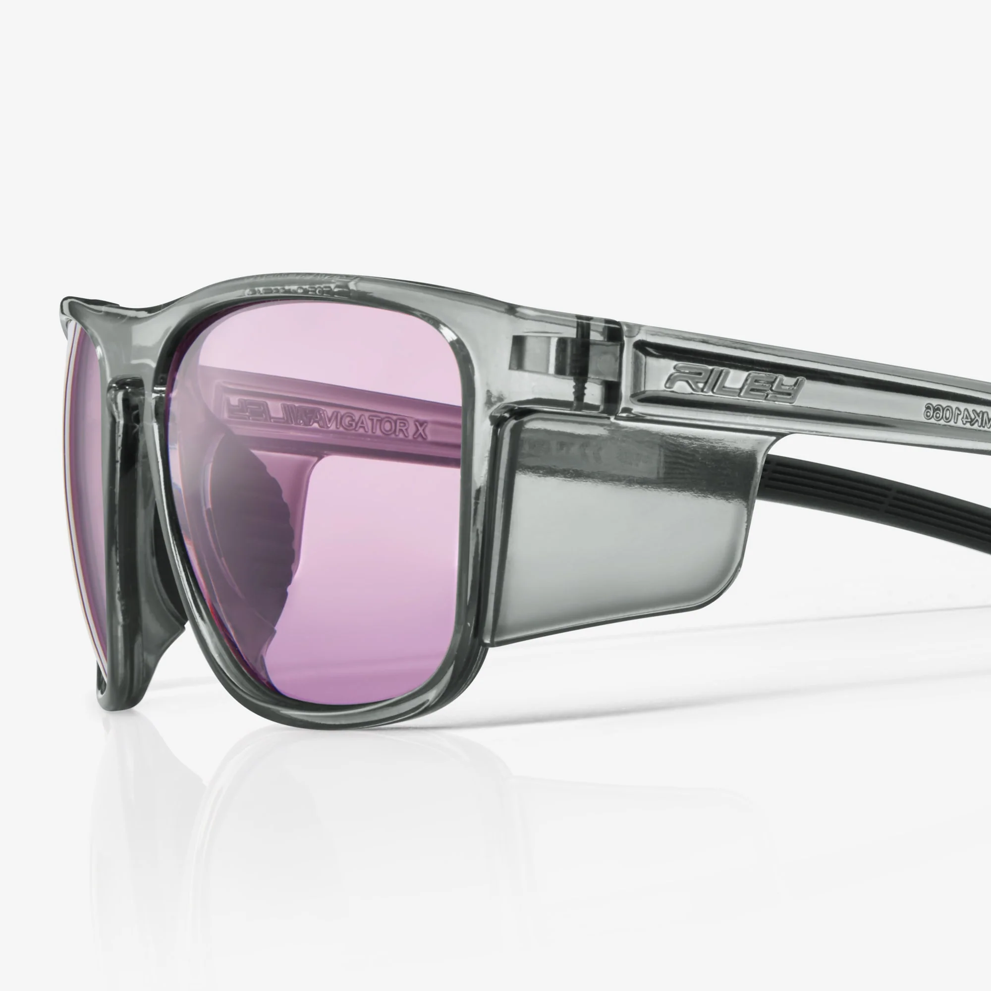 RILEY Navigator X Smoked Frame Safety Sunglasses with HD Lens - Image 7