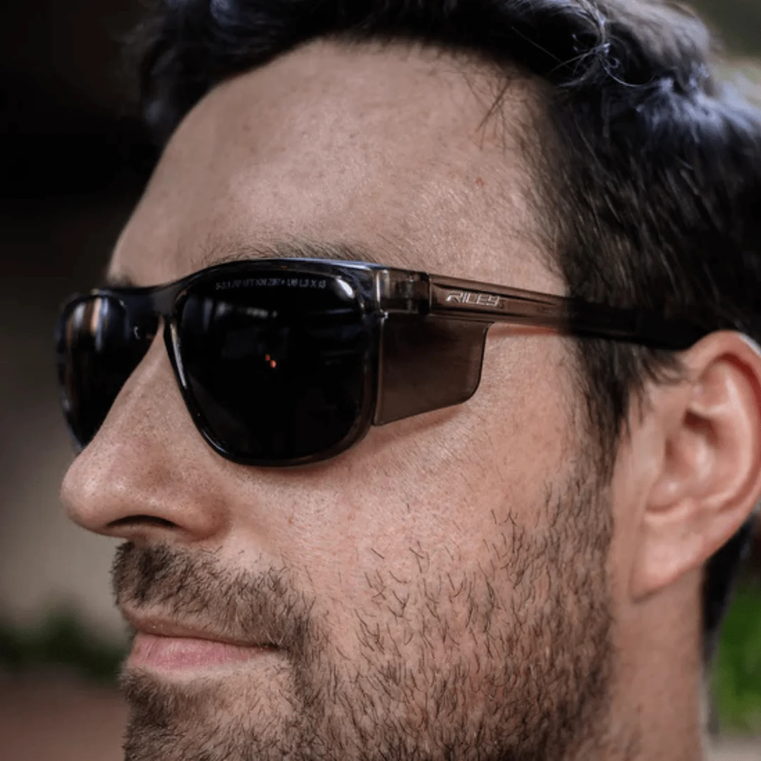 RILEY Navigator X Smoked Frame Safety Sunglasses with Polarised Lens - Image 5