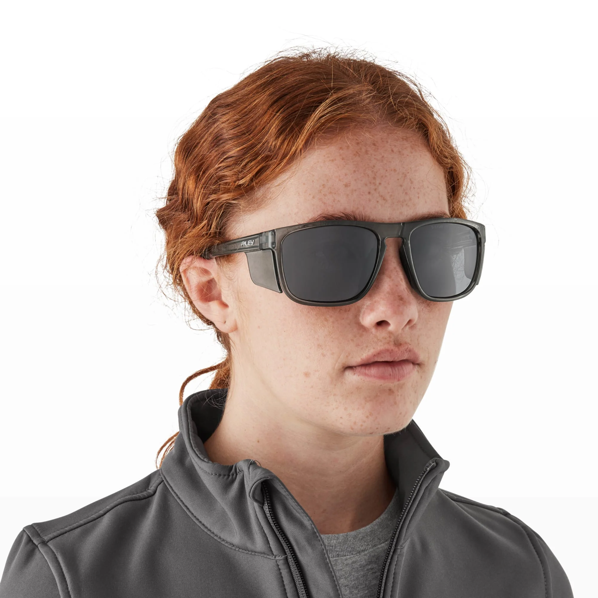 RILEY Navigator X Smoked Frame Safety Sunglasses with Polarised Lens - Image 7