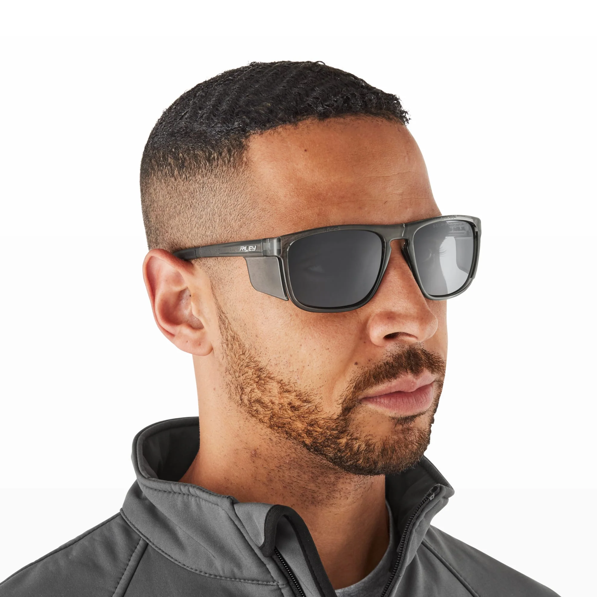 RILEY Navigator X Smoked Frame Safety Sunglasses with Polarised Lens - Image 9
