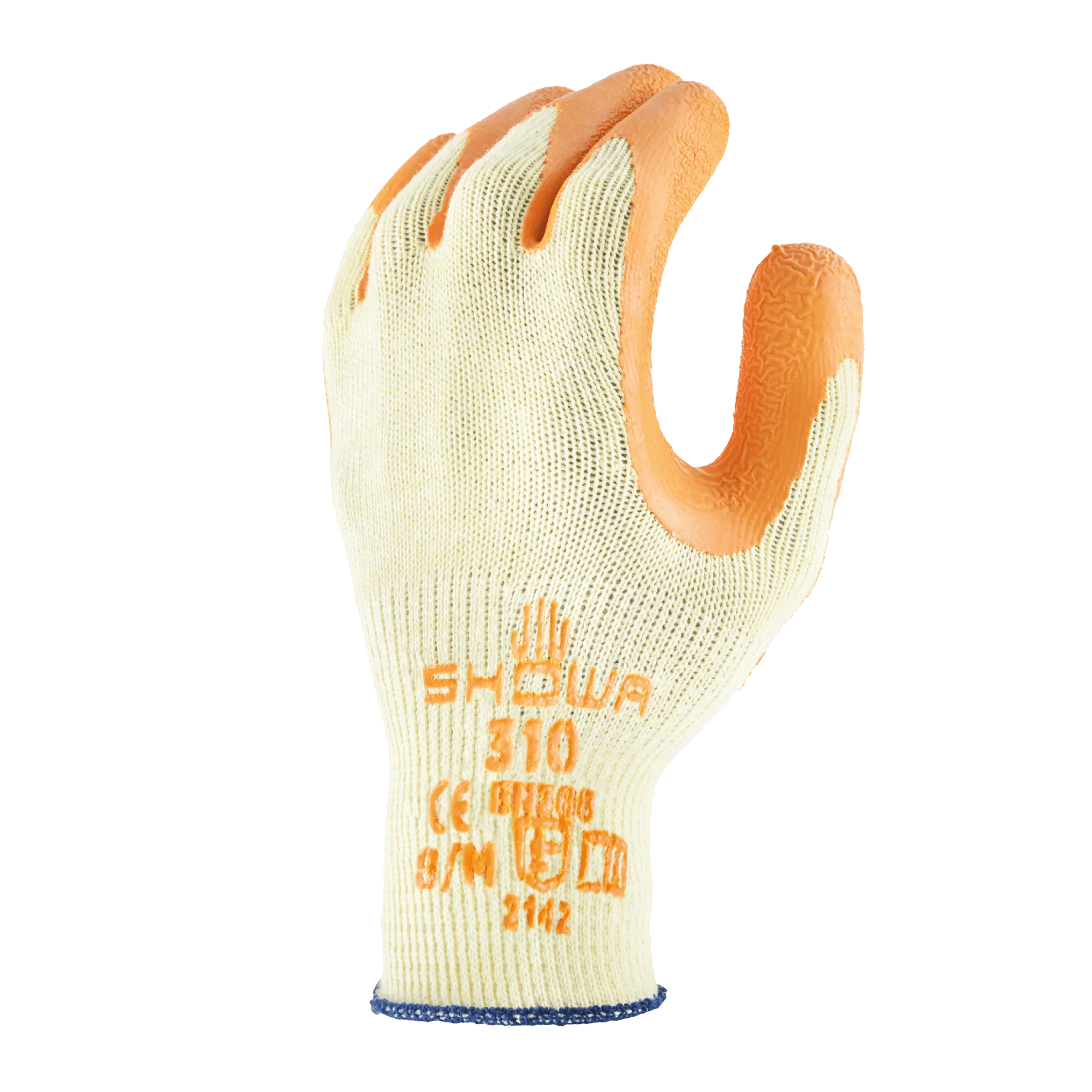 SHOWA 310 Orange Durable Textured Grip Safety Work Gloves - Image 3