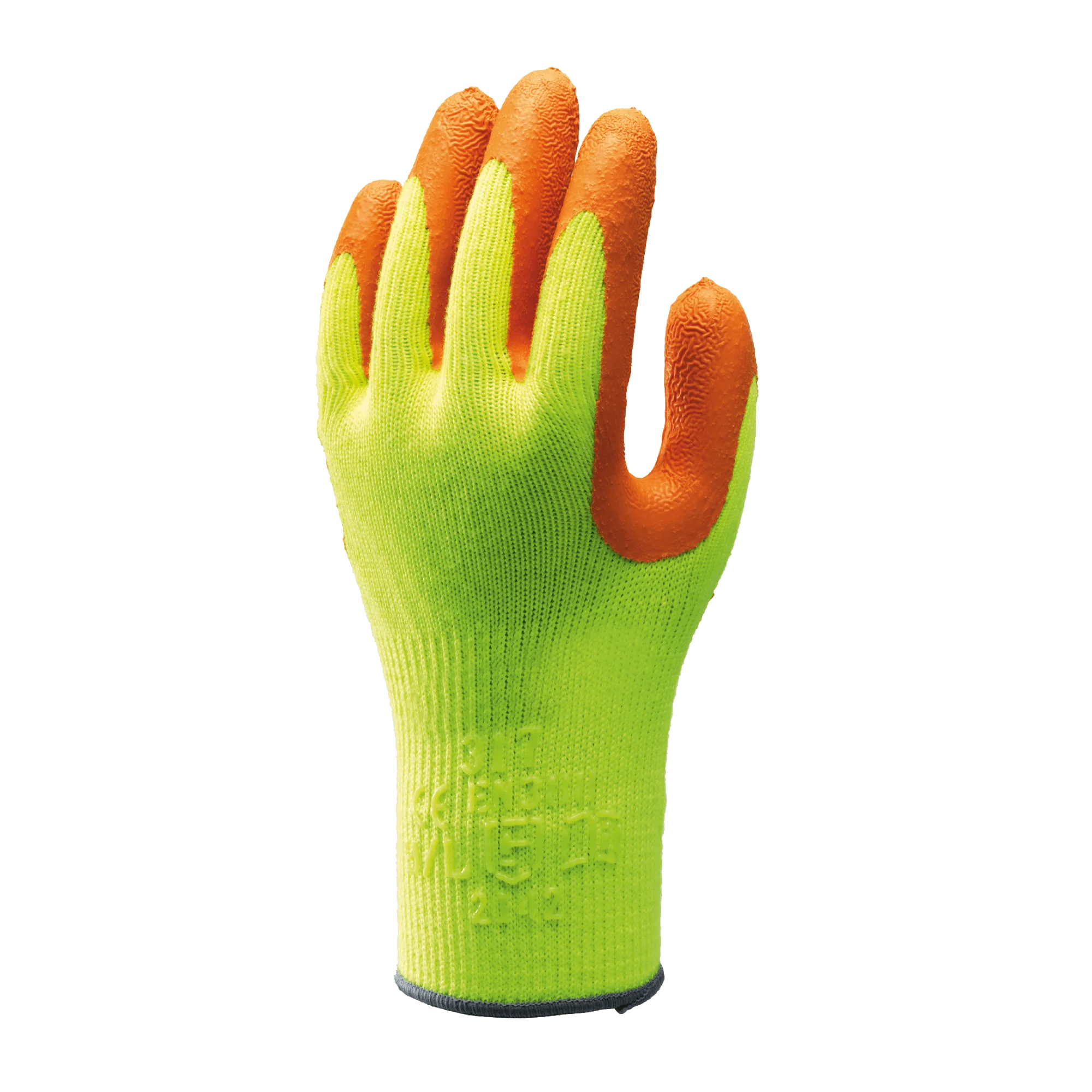 SHOWA 317 Hi-Vis Safety Work Gloves with Luminous Markings - Image 4