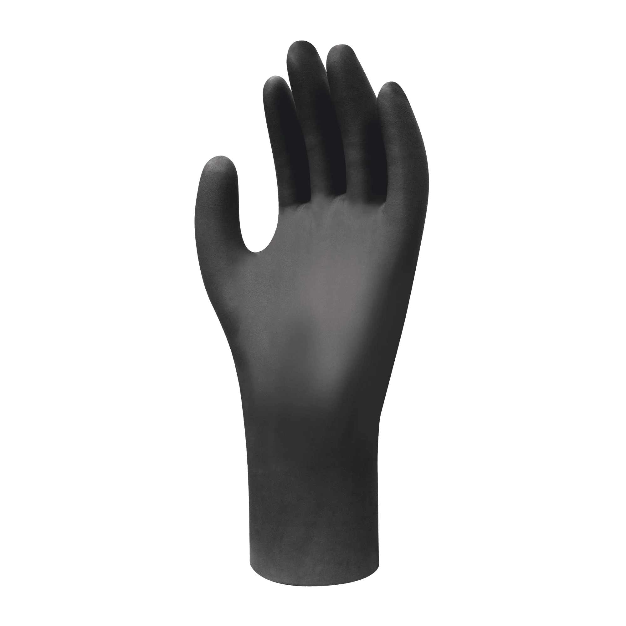 SHOWA 6112PF Biodegradable Powder-Free Disposable Nitrile Gloves in Black (BOX of 100) - Image 3