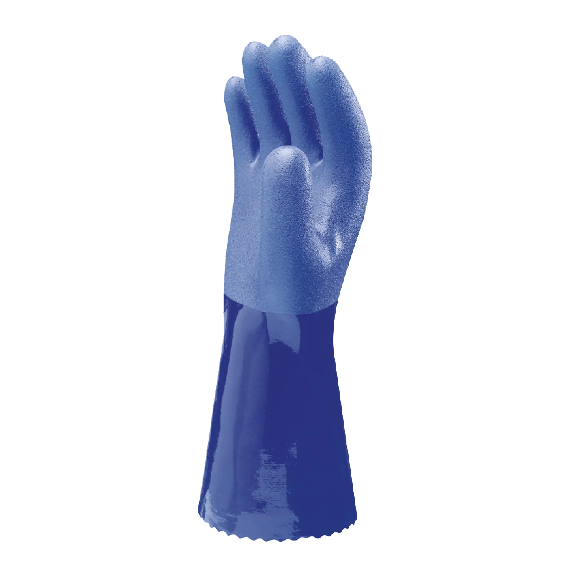 SHOWA 660 PVC Extended Cuff Gauntlet Safety Gloves - Image 3