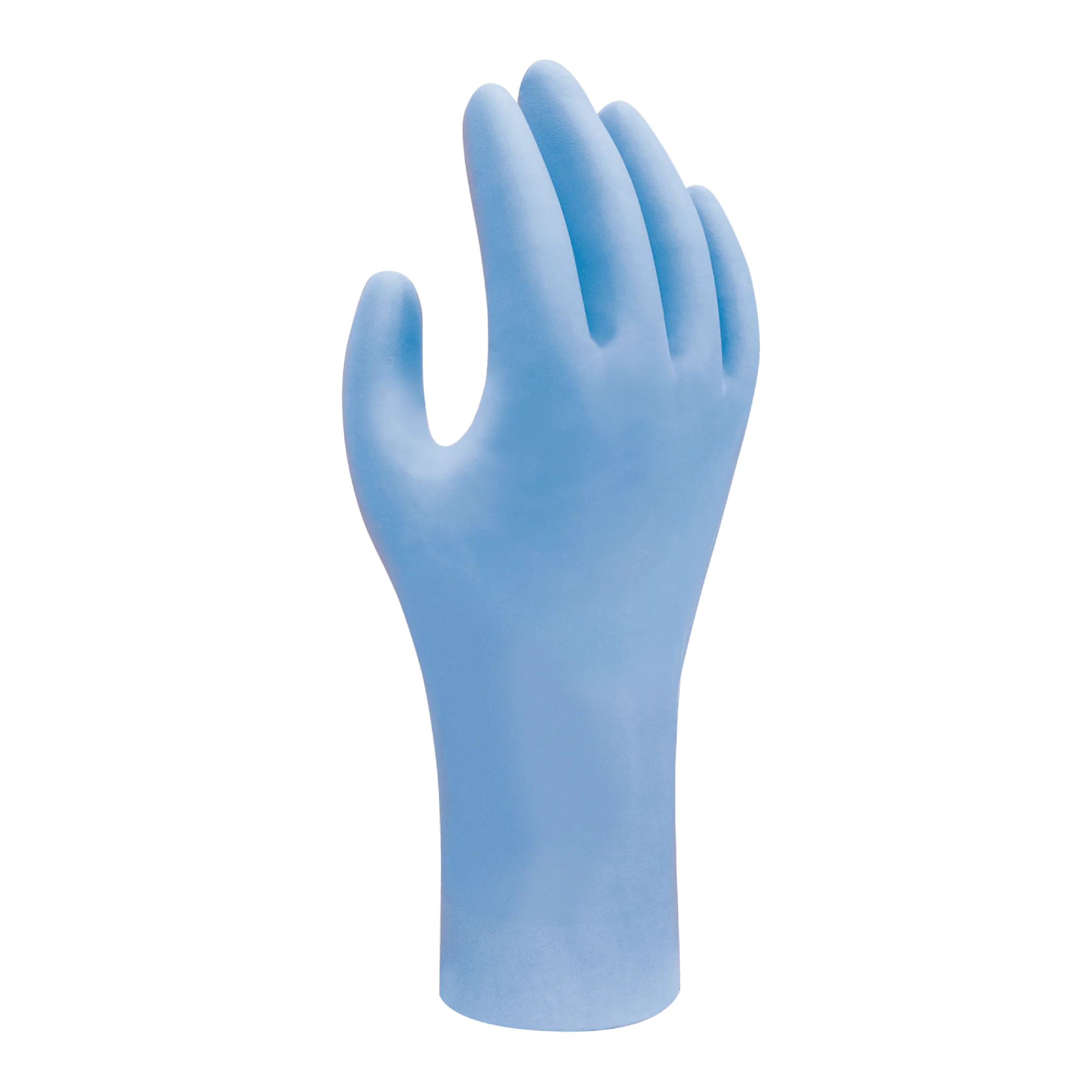 SHOWA 7500PF Biodegradable Powder-Free Disposable Nitrile Gloves in Blue (BOX of 100) - Image 3