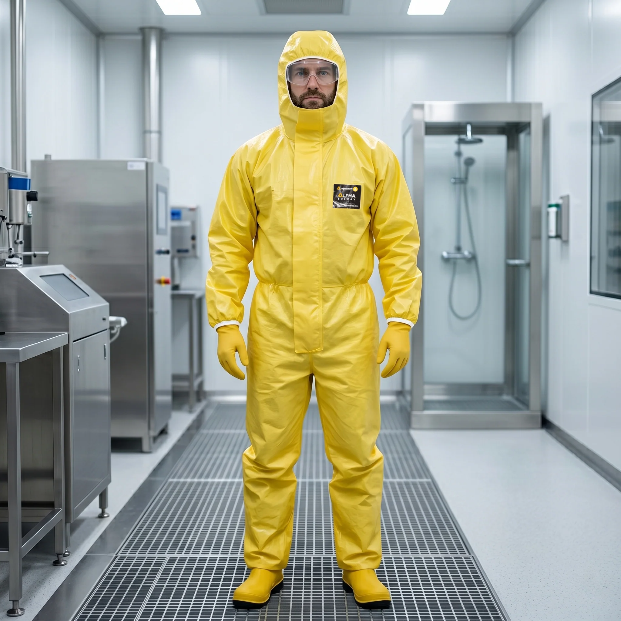 SKYTEC Alphachem X150 Type 3/4 Durable Disposable Chemical Resistant Coveralls - Image 7